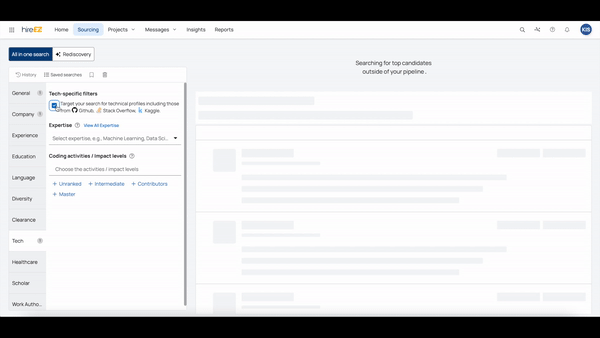 hireEZ guide to source on Github GIF